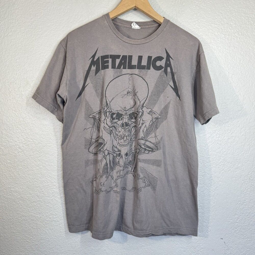 Bay Island METALLICA T-Shirt VTG Y2K 2000s Band Graphic Metal Rock Slim Fit XL